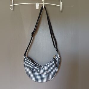 Universal Thread Black and White Gingham Shoulder Bag